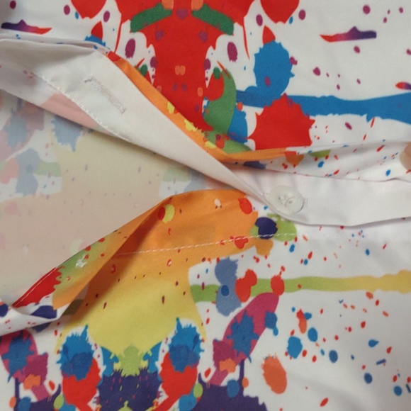 🤑 FINAL DROP! Paint Drip Button Up Shirt - Picture 6 of 10